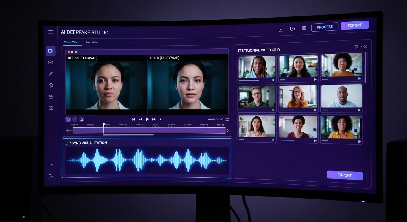 Deepfake generation example